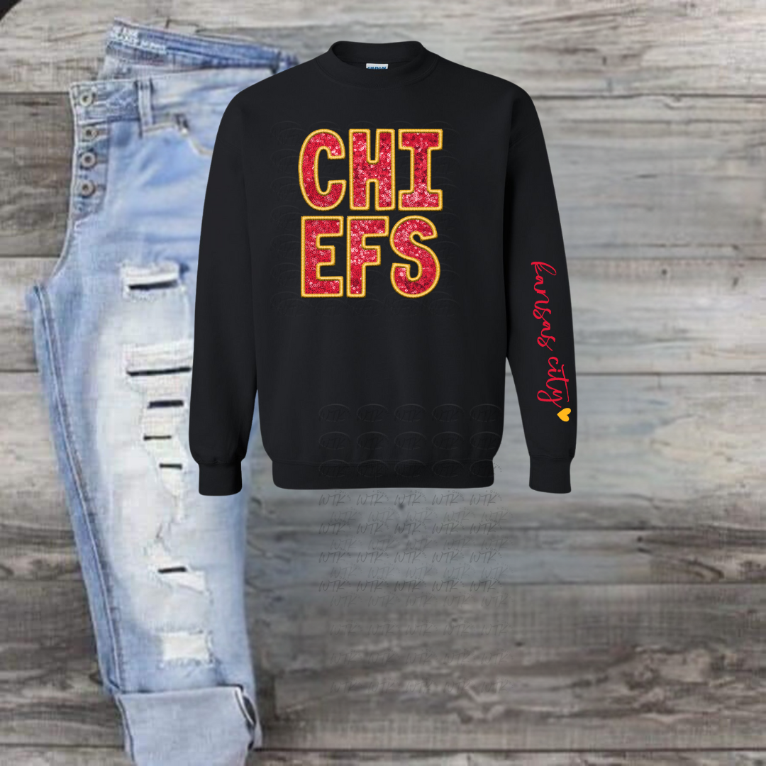 Faux Chiefs with Kansas City Sleeve