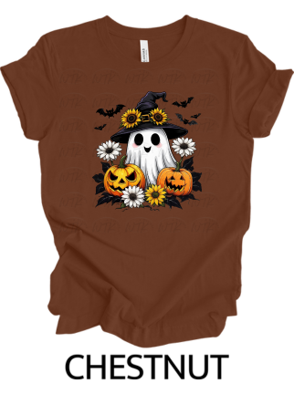 Fall Sunflower Halloween with Hat