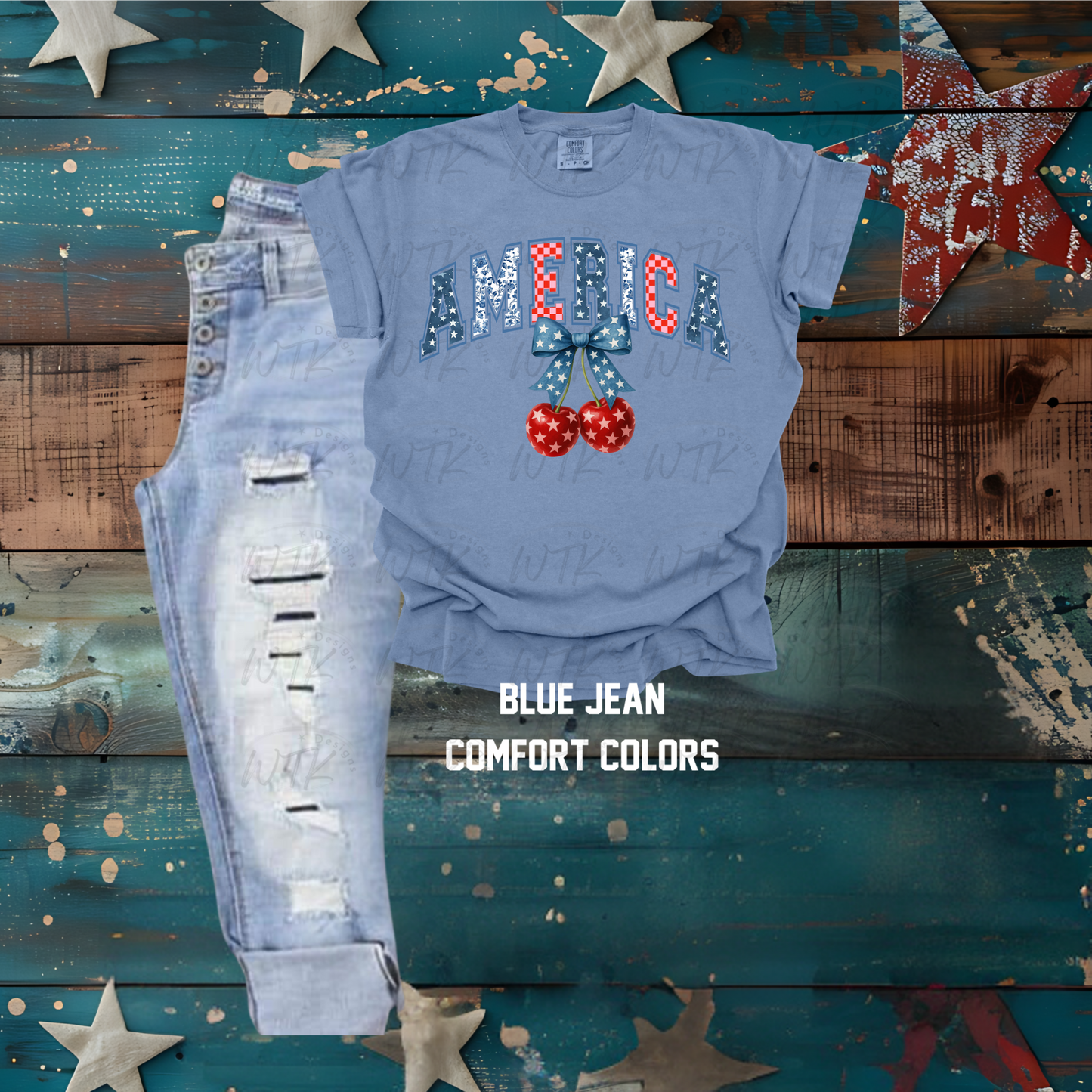 America Cherry Stars CC Tee