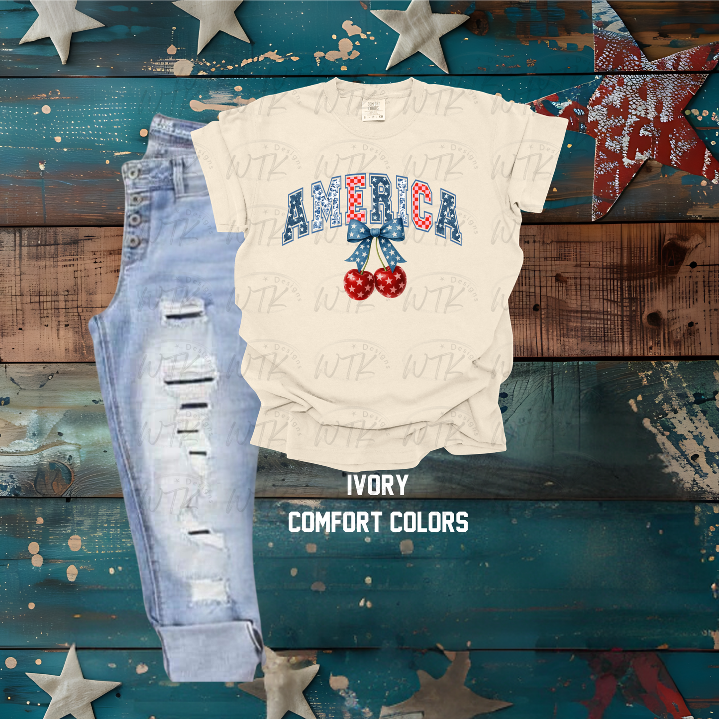 America Cherry Stars CC Tee