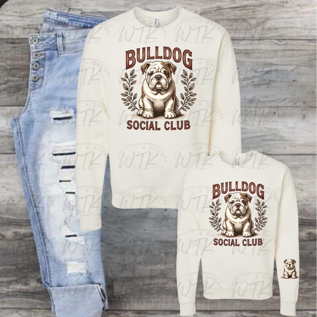Bulldog Social Club Sweetcream Crewneck