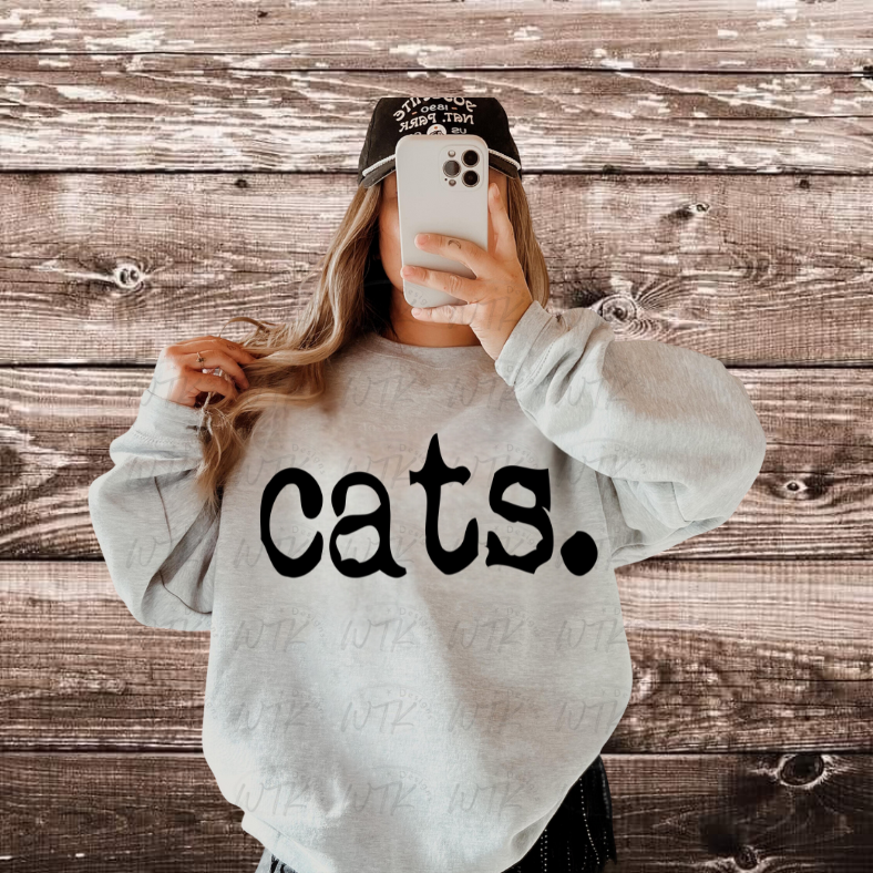 cats Crew or Tee