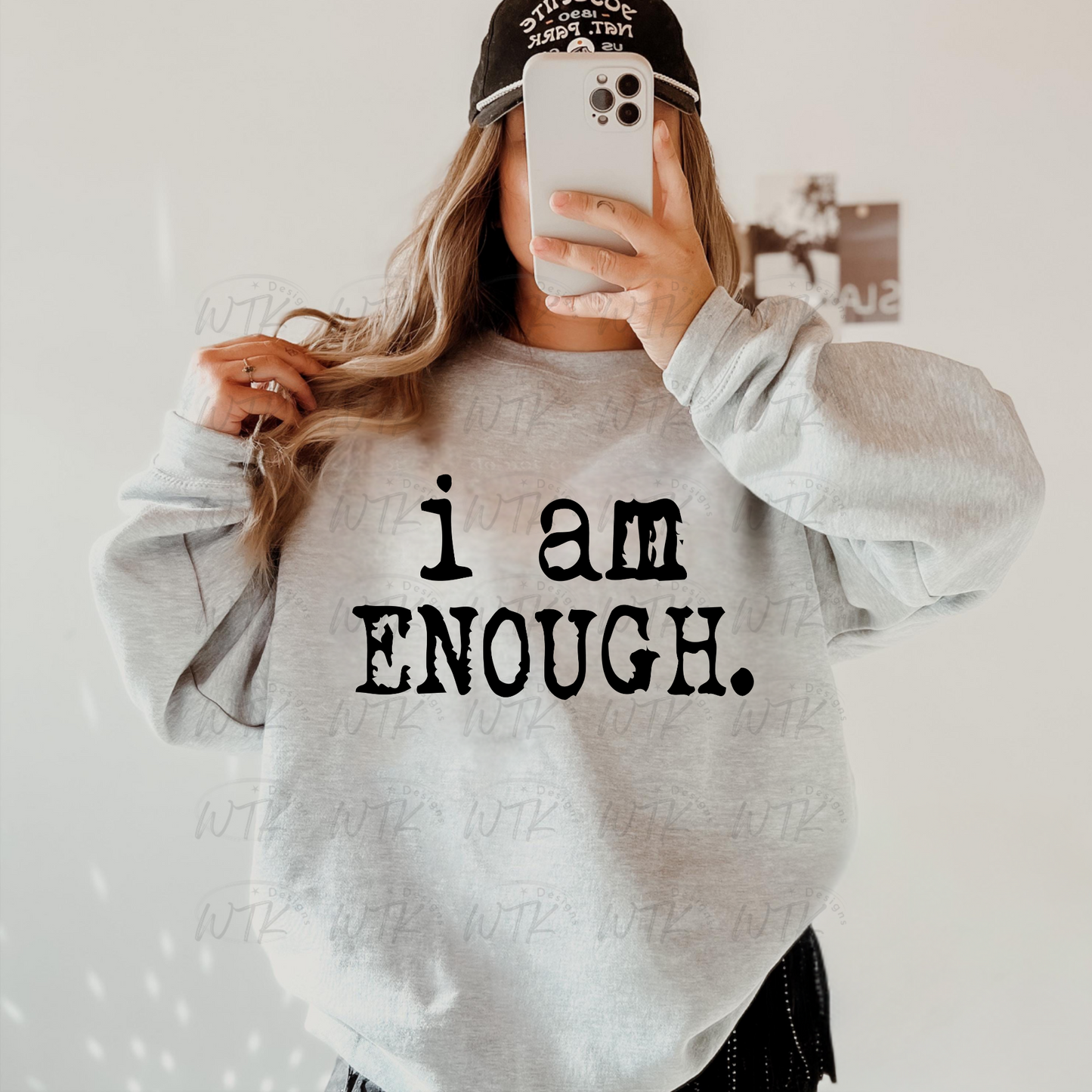 i am enough Crew or Tee