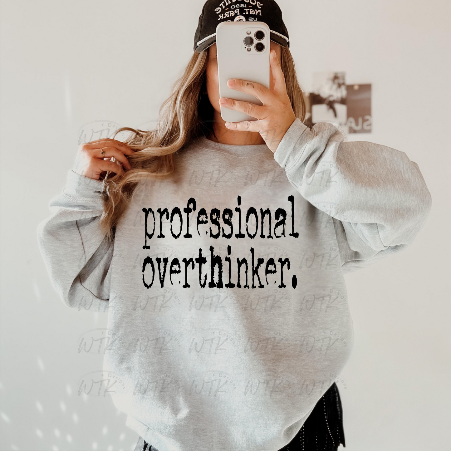 professional overthinker Crew or Tee