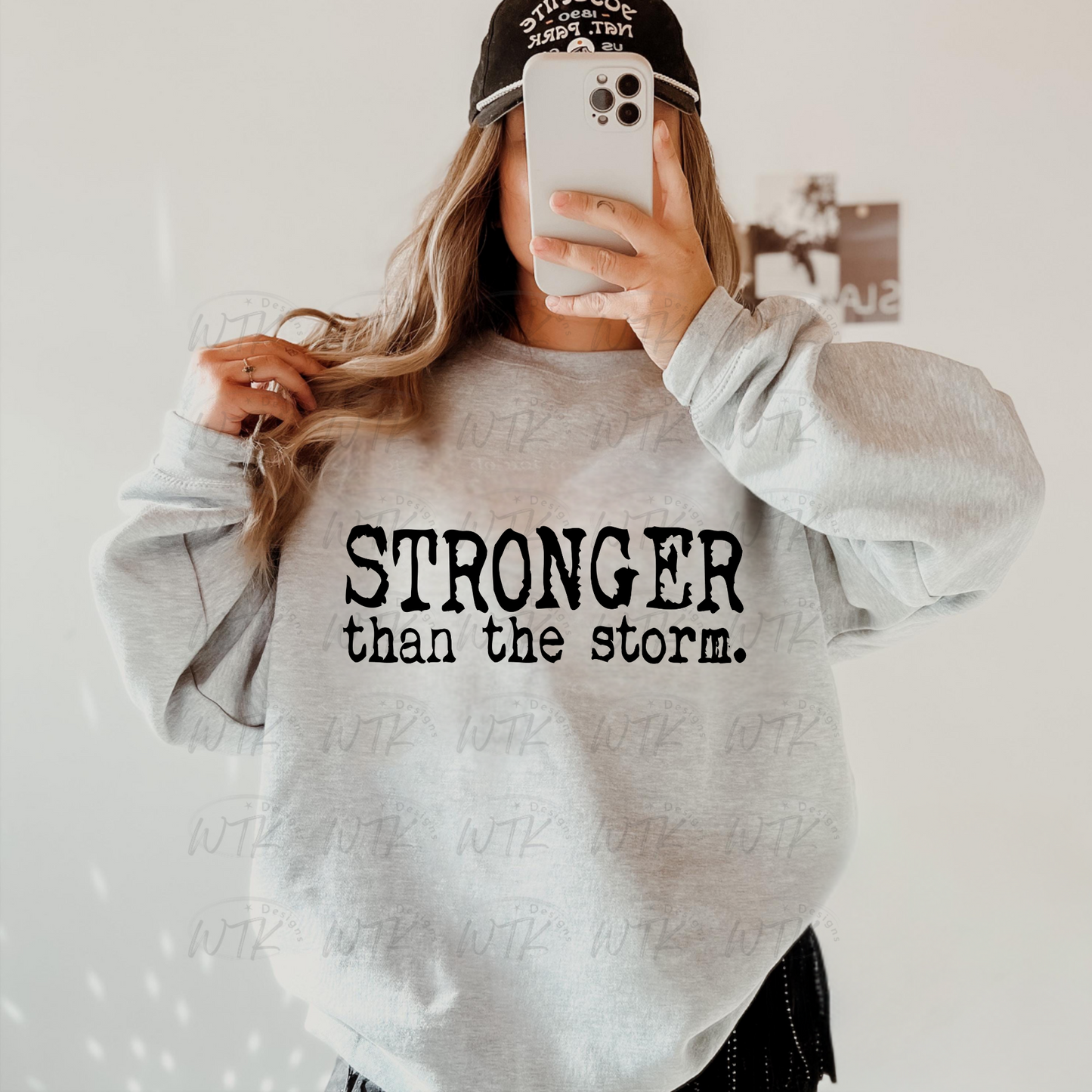 Stronger than the storm Crew or Tee