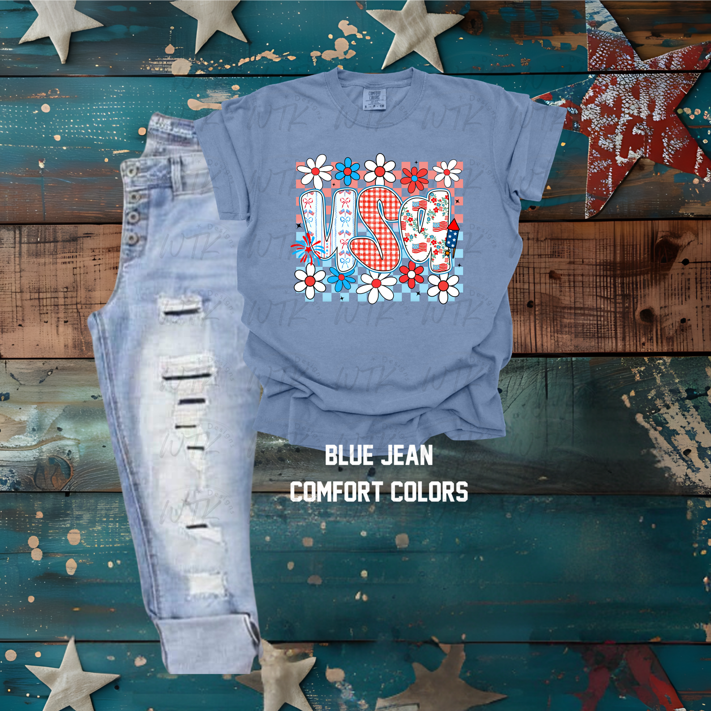 USA Flowers CC Tee