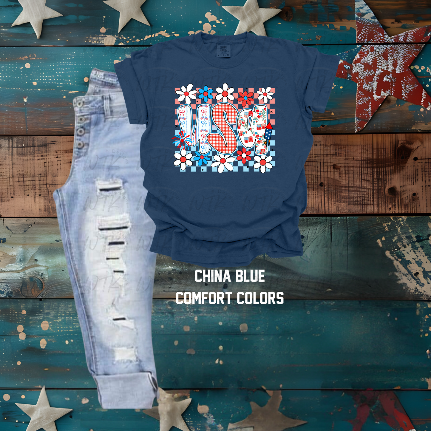 USA Flowers CC Tee