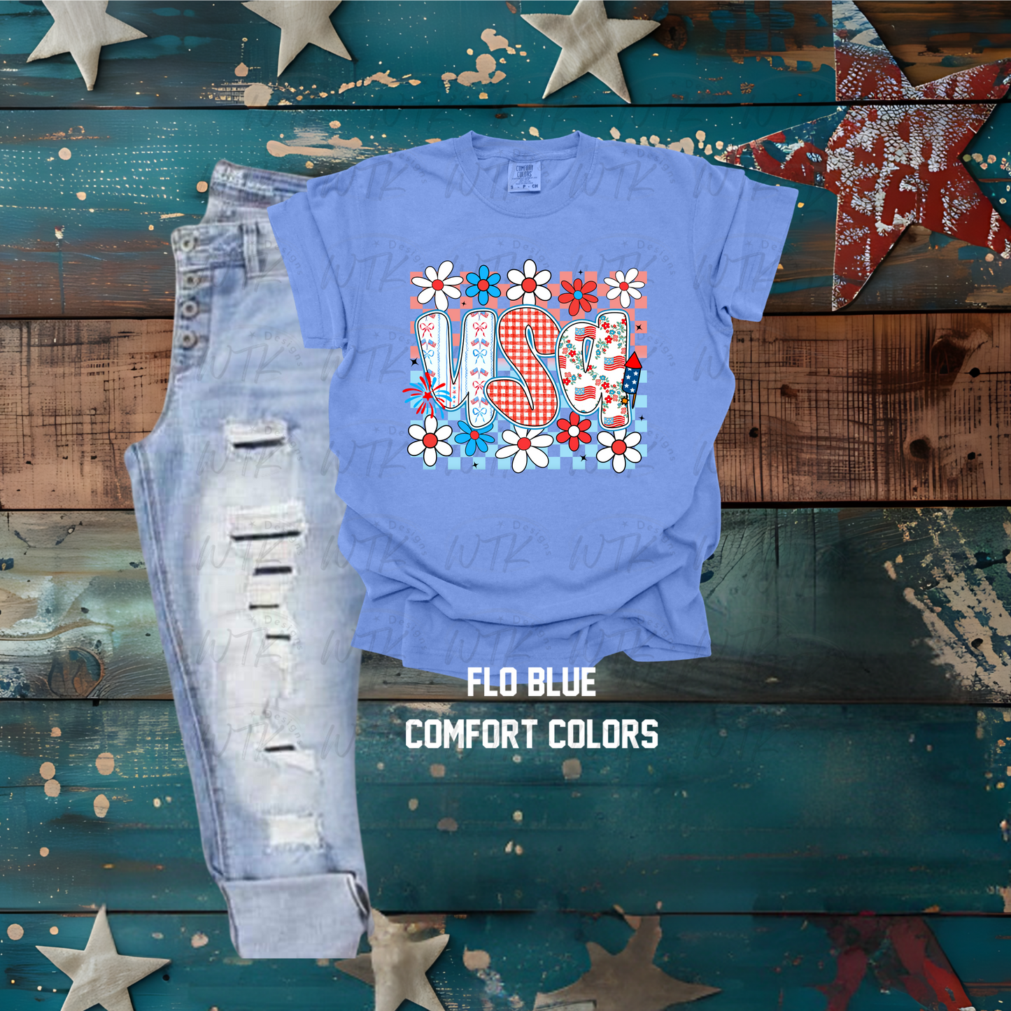 USA Flowers CC Tee