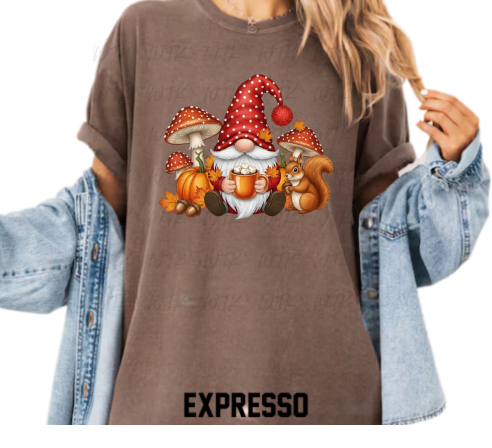 Gnome Mushrooms CC Tee