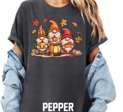 Fall Gnomes With Pumpkins CC Tee