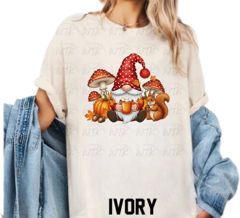 Gnome Mushrooms CC Tee