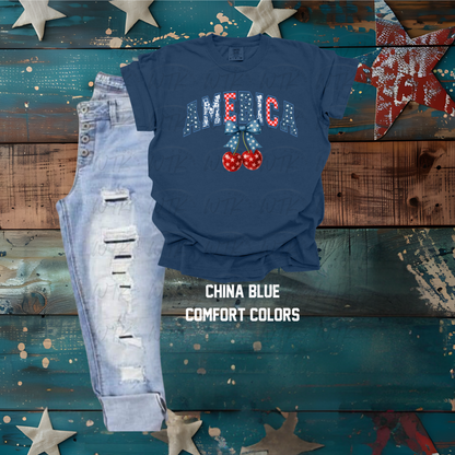 America Cherry Stars CC Tee