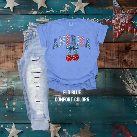 America Cherry Stars CC Tee