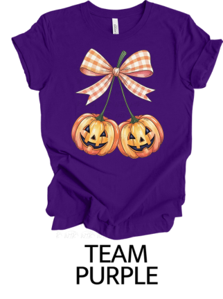 Plaid Pumpkin Cherries