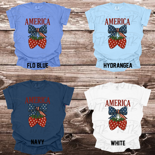 America Strawberries CC Tee