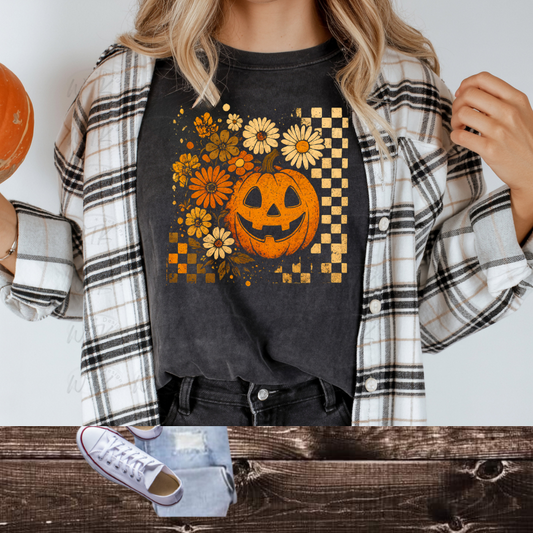 Checkered Pumpkin Mineral Wash