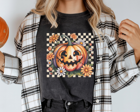 Cute Halloween Pumpkin Mineral Wash
