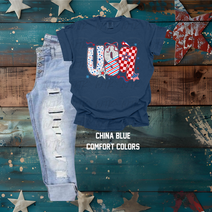USA Bows and Stars CC Tee