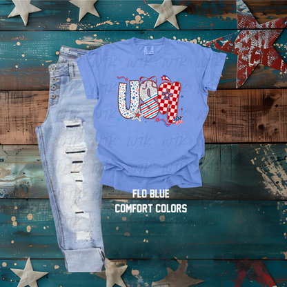 USA Bows and Stars CC Tee