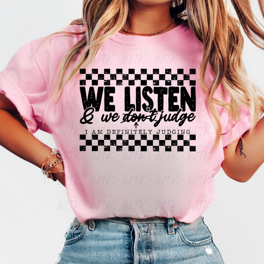 We Listen tee