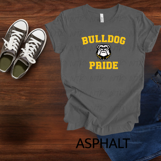 Bulldog Pride Yellow Font