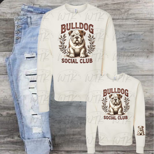 Bulldog Social Club Sweetcream Crewneck