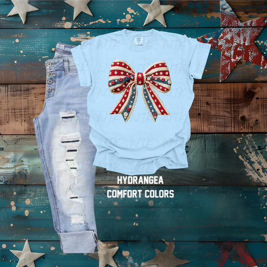 Faux Couquette Bow CC Tee