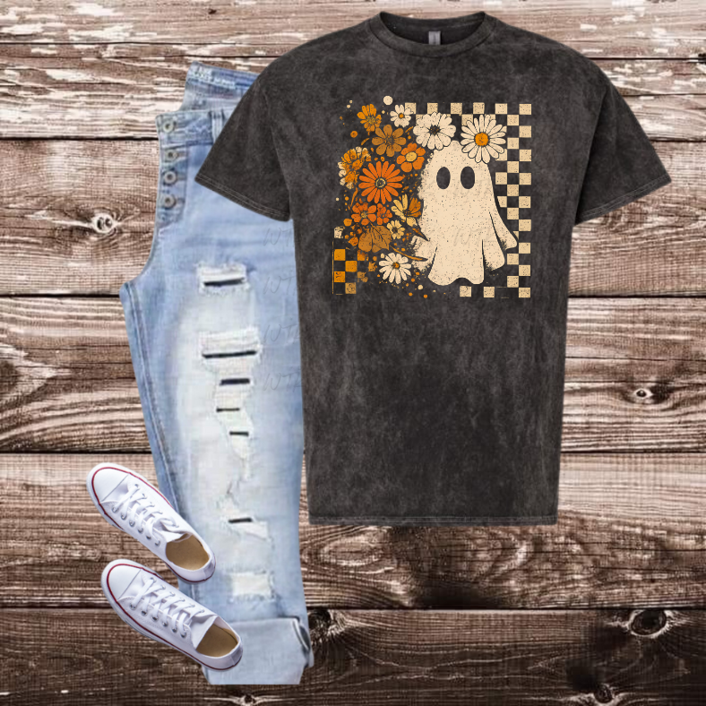 Fall Floral Ghost on Mineral Wash