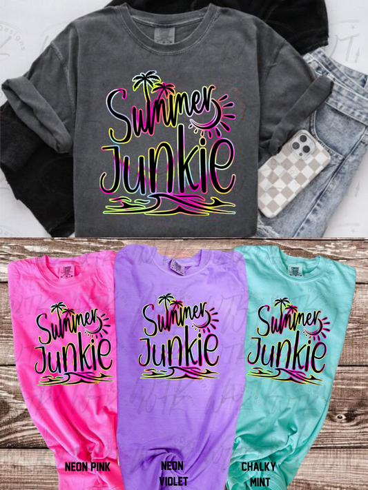 Summer Junkie Warm Comfort Colors Tee