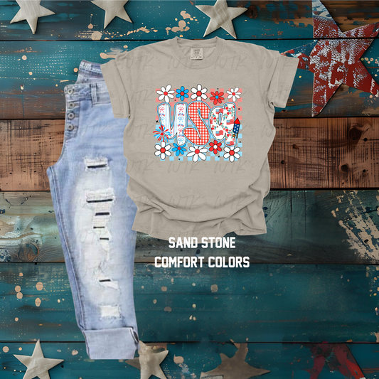 USA Flowers CC Tee