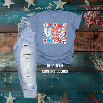 USA Flowers CC Tee